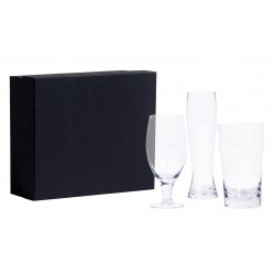 branded Craft Beer Glass Set, from our range of promotional Glassware Gift Sets