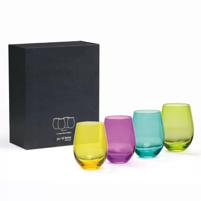 branded Festa Wine Glass Set, from our range of promotional Glassware Gift Sets