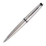 branded Waterman Expert Ballpoint Pen - Brushed Stainless, from our range of promotional Executive Pens