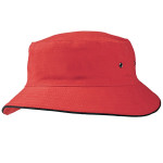 Wide Brim Hats  - Sandwich Brim Bucket Hat