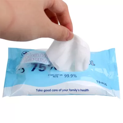 branded 75% Alcohol Antibacterial Wet Wipes, from our range of promotional Hand Sanitisers & Wipes