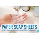 branded Antibacterial Paper Soap Sheets, from our range of promotional Hand Sanitisers &amp; Wipes