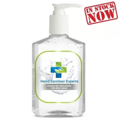 branded 250ml -75% Antibacterial Hand Sanitiser Gel, from our range of promotional Hand Sanitisers & Wipes