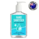 branded 250ml -75% Australian Made Antibacterial Hand Sanitiser Gel, from our range of promotional Hand Sanitisers &amp; Wipes