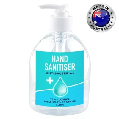 branded 500ml - 75% Australian Made Antibacterial Hand Sanitiser Gel, from our range of promotional Hand Sanitisers & Wipes
