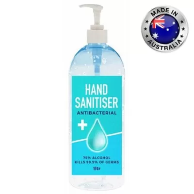 branded 1 Litre - 75% Australian Made Antibacterial Hand Sanitiser Gel, from our range of promotional Hand Sanitisers & Wipes