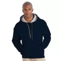 branded Heavy Blend Adult Contrast Hooded Sweatshirt, from our range of promotional Fleece Tops