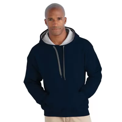 branded Heavy Blend Adult Contrast Hooded Sweatshirt, from our range of promotional Fleece Tops