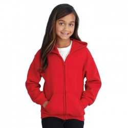 Fleece Tops  - Heavy Blend Youth Full Zip Hooded Sweatshirt