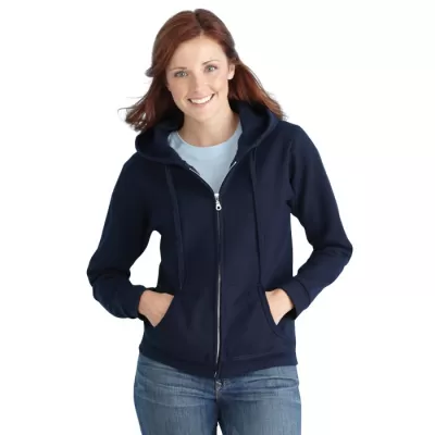 branded Heavy Blend Missy Fit Full Zip Hooded Sweatshirt, from our range of promotional Fleece Tops