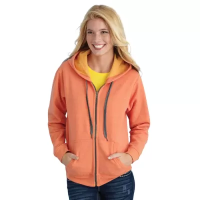 branded Heavy Blend Vintage Classic Missy Fit Full Zip Hooded Sweatshirt, from our range of promotional Fleece Tops