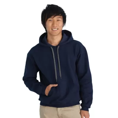 branded Premium Cotton Adult Ring Spun Hooded Sweatshirt, from our range of promotional Fleece Tops