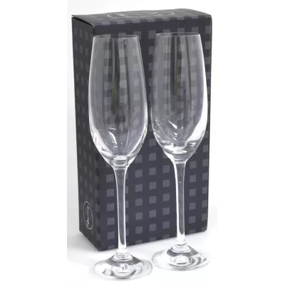 branded Ariston Champagne Glass, from our range of promotional Printed Glasses & Tumblers