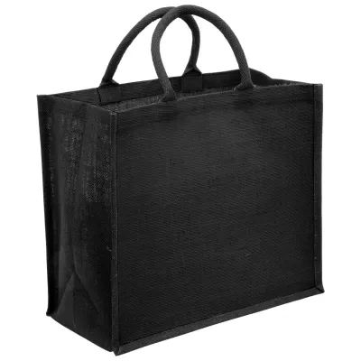 branded Eco Jute Tote with wide gusset, from our range of promotional Jute Shopping & Tote Bags