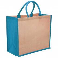 branded Eco Jute Tote with wide gusset, from our range of promotional Jute Shopping & Tote Bags