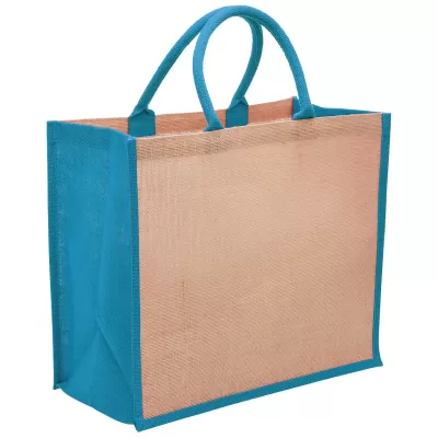 branded Eco Jute Tote with wide gusset, from our range of promotional Jute Shopping & Tote Bags