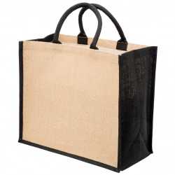 branded Eco Jute Tote with wide gusset, from our range of promotional Jute Shopping & Tote Bags