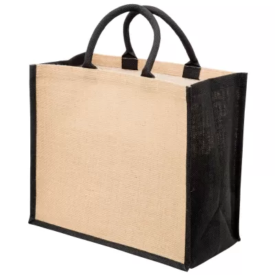 branded Eco Jute Tote with wide gusset, from our range of promotional Jute Shopping & Tote Bags