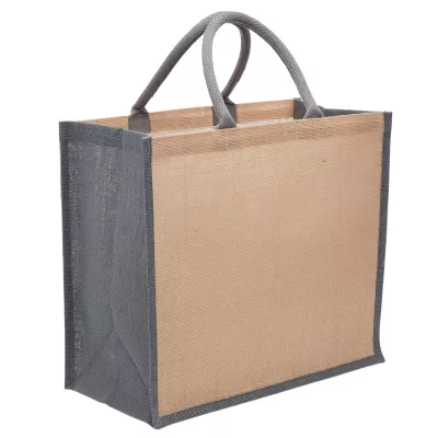 branded Eco Jute Tote with wide gusset, from our range of promotional Jute Shopping & Tote Bags