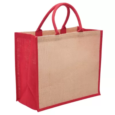 branded Eco Jute Tote with wide gusset, from our range of promotional Jute Shopping & Tote Bags