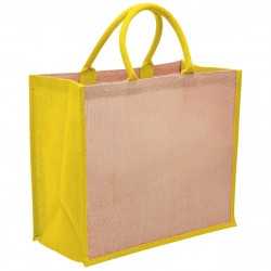 branded Eco Jute Tote with wide gusset, from our range of promotional Jute Shopping & Tote Bags
