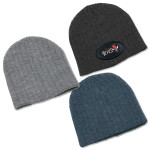 branded Heather Cable Knit Beanie, from our range of promotional Beanies