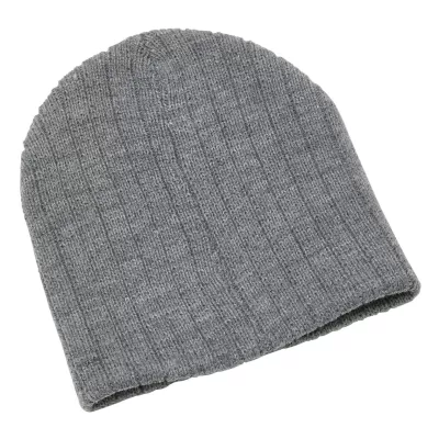 branded Heather Cable Knit Beanie, from our range of promotional Beanies