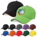 branded Premium Soft Sandwich Peak Cap, from our range of promotional Caps
