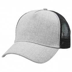Caps - Heathered Mesh Trucker Cap
