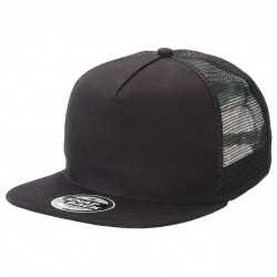 Caps - Chino Flat Peak Trucker Cap