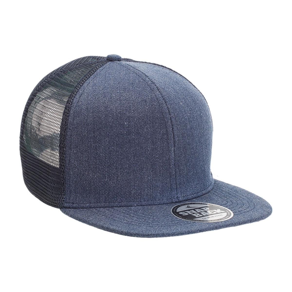 branded Heathered Flat Peak Trucker Cap, from our range of promotional Caps