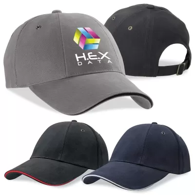 branded Rotated Sandwich Peak Cap, from our range of promotional Caps