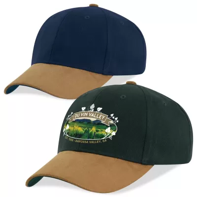branded Sueded Peak Cap, from our range of promotional Caps