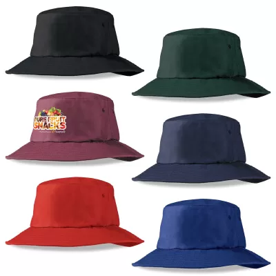branded Poly Viscose Bucket Hat, from our range of promotional Wide Brim Hats