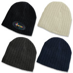 branded Cable Knit Beanie, from our range of promotional Beanies