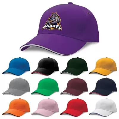 branded Sandwich Peak Cap, from our range of promotional Caps