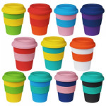 branded 320ml Karma Kup WITH Aura SCREW Lid, from our range of promotional Reusable Coffee Cups - Plastic &amp; Ceramic
