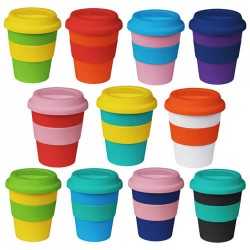 branded 320ml Karma Kup WITH Aura SCREW Lid, from our range of promotional Reusable Coffee Cups - Plastic & Ceramic