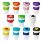 branded 535ml Plastic Karma Kup Plastic Flip Lid, from our range of promotional Reusable Coffee Cups - Plastic &amp; Ceramic