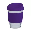 branded 340ml Glass Karma Kup Silicon Lid, from our range of promotional Reusable Coffee Cups - Glass