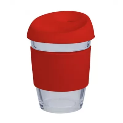 branded 340ml Glass Karma Kup Silicon Lid, from our range of promotional Reusable Coffee Cups - Glass