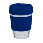 branded 340ml Glass Karma Kup Plastic Flip Lid, from our range of promotional Reusable Coffee Cups - Glass