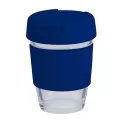 branded 340ml Glass Karma Kup Plastic Flip Lid, from our range of promotional Reusable Coffee Cups - Glass