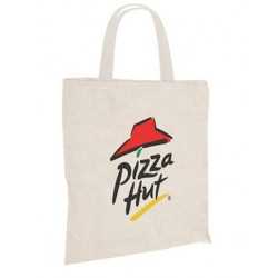branded INDIANA SHORT HANDLE CALICO BAG, from our range of promotional Cotton & Calico Tote Bags
