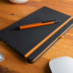 Promotional Journals &amp; Noteboooks - Venture Supreme Notebook / Slalom Pen