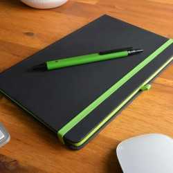 Promotional Journals & Noteboooks - Venture Supreme Notebook / Slalom Pen