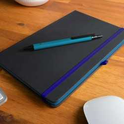 Promotional Journals & Noteboooks - Venture Supreme Notebook / Slalom Pen