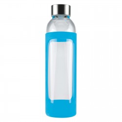 branded 550ml Capri Glass Bottle / Silicone Sleeve, from our range of promotional Drink Bottles - Glass