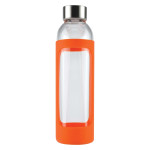 Drink Bottles - Glass  - 550ml Capri Glass Bottle / Silicone Sleeve