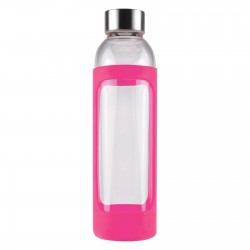branded 550ml Capri Glass Bottle / Silicone Sleeve, from our range of promotional Drink Bottles - Glass
